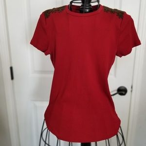 Lauren Ralph Lauren red fall detail shirt ❤️